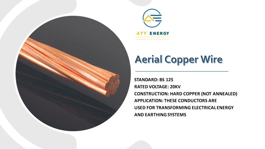 aerial copper wire